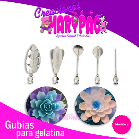 Gubias Para Gelatina Artísticas Flores Mod.1 - Creaciones Marypao