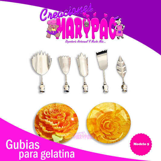 Gubias Para Gelatina Artísticas Flores Mod.5 - Creaciones Marypao