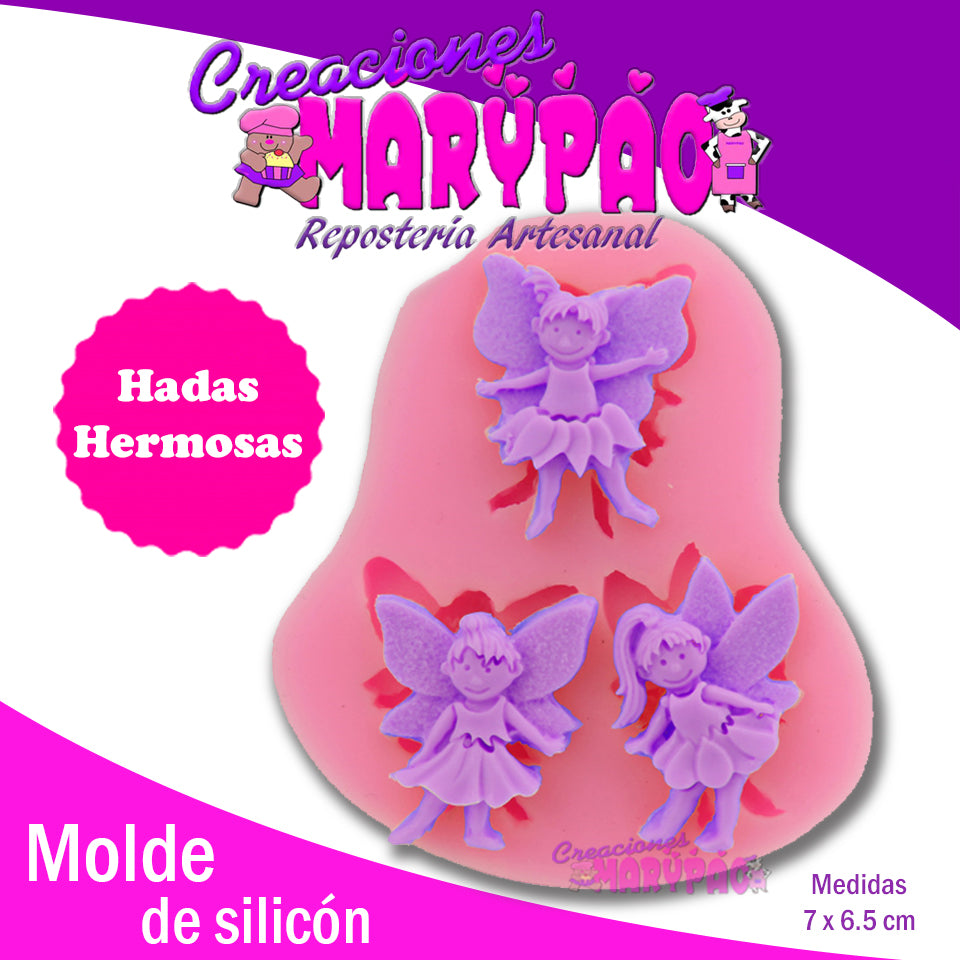 Molde Silicón Hadas Mini - Creaciones Marypao