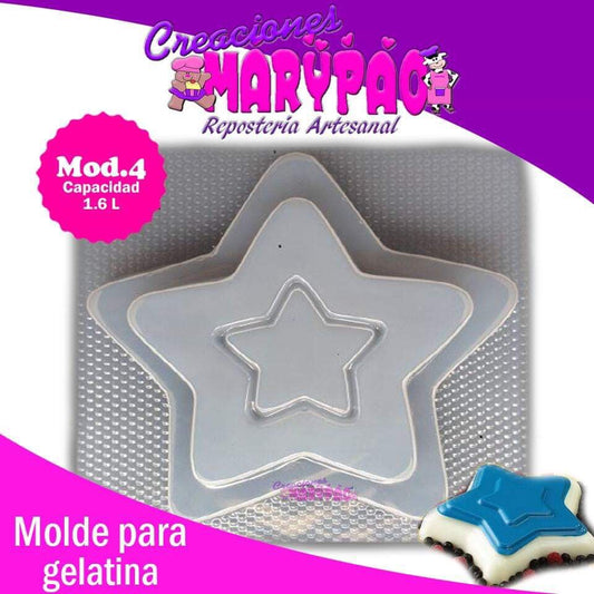 Molde Para Gelatina Estrella mediano - Creaciones Marypao