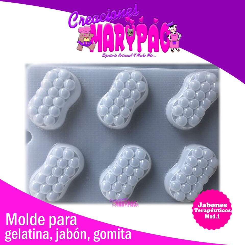 Molde Para Jabones Terapéuticos Mod 1 Masajes Spa - Creaciones Marypao