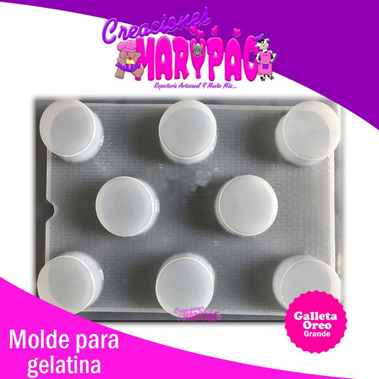 Molde Galleta Oreo Grande Encapsular Chocolate Jabón Gelatina - Creaciones Marypao