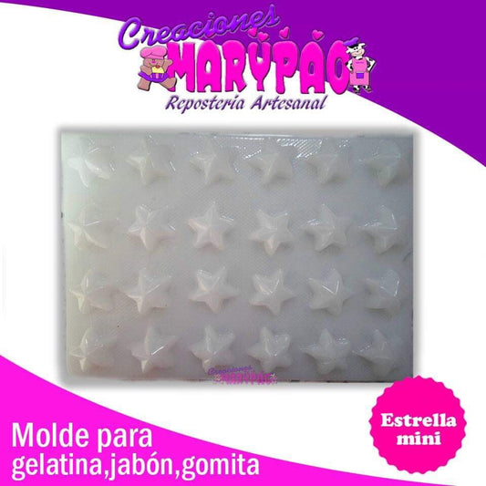 Molde Estrella Mini Para Jabón Chocolate Gomita Gelatina - Creaciones Marypao