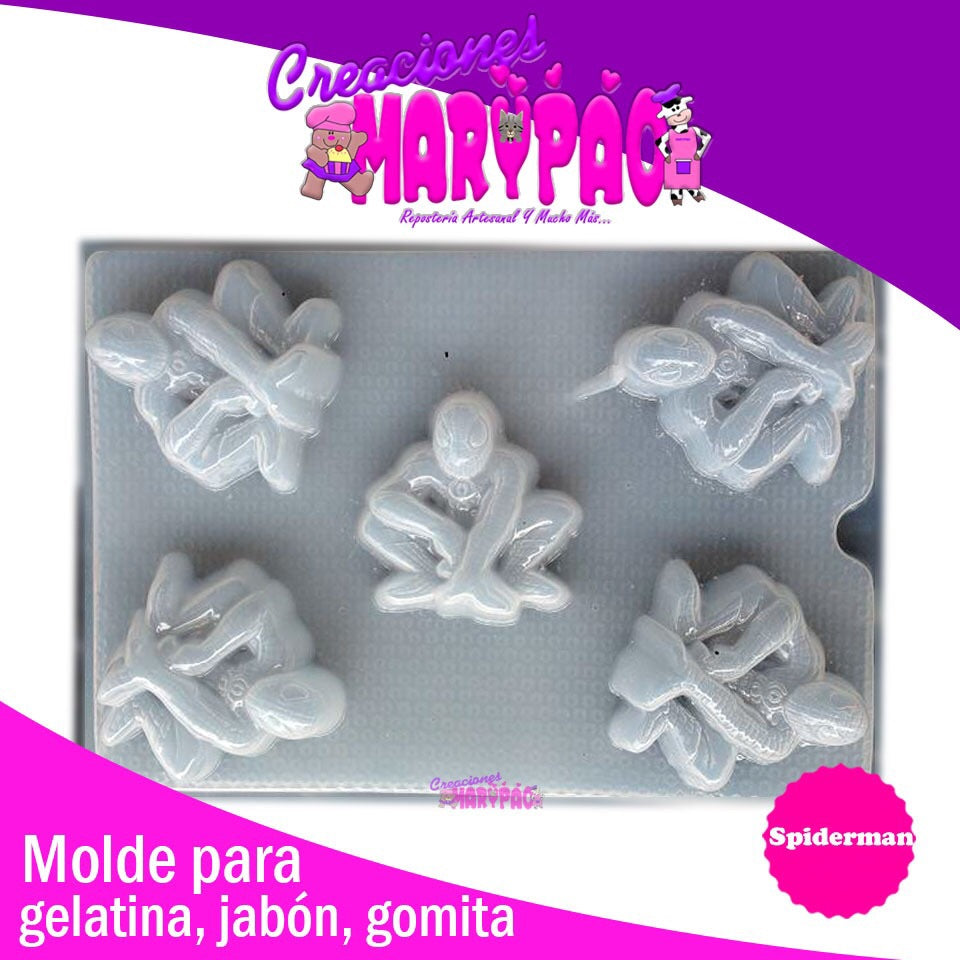 Molde Hombre Araña Gelatina Jabón Resina - Creaciones Marypao