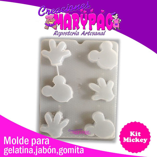 Molde Kit Mickey Personajes Para Jabón Gomita Chocolate - Creaciones Marypao