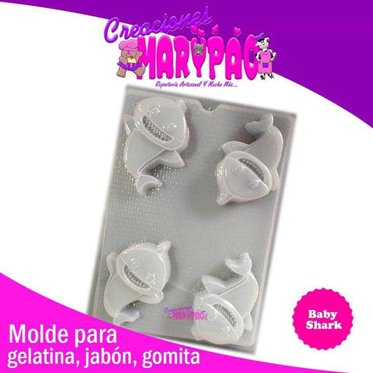 Molde Bebé Tiburón Para Gelatina Jabón Resina Gomita - Creaciones Marypao