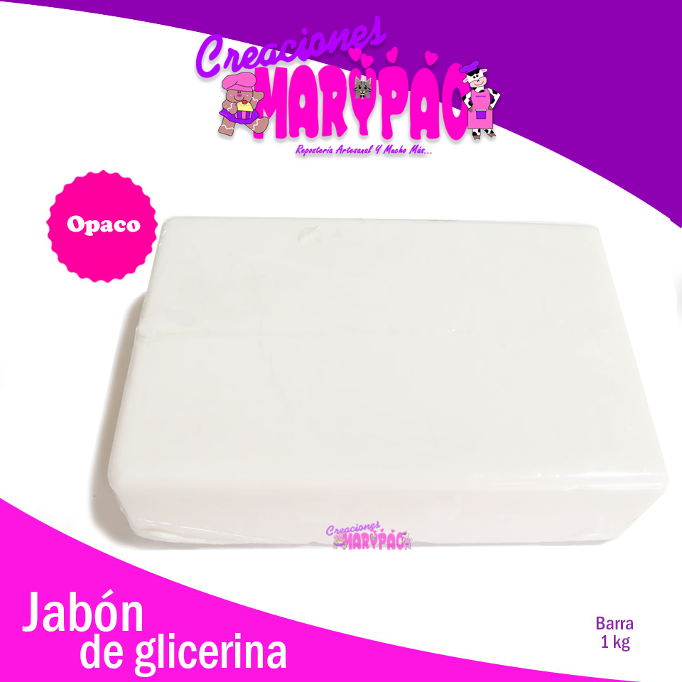 Jabón En Barra Por Kilo Base Glicerina Opaco - Creaciones Marypao