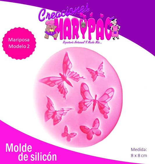 Molde De Silicón Mariposas Mod1 Fondant Pasta Flexible Yeso