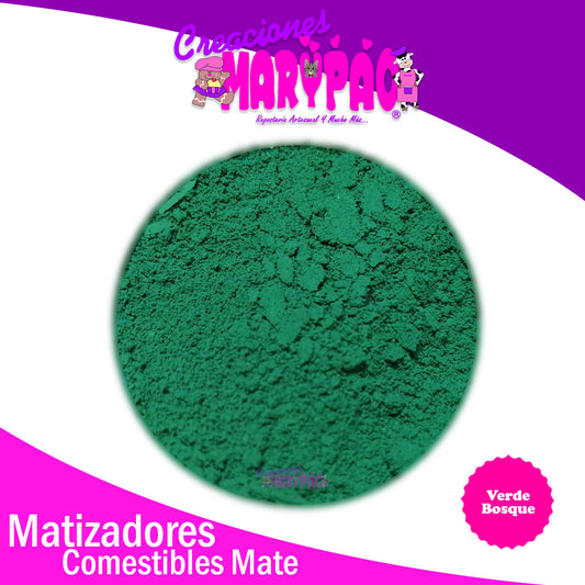 Matizador Comestible Verde Bosque Mate 2 gramos