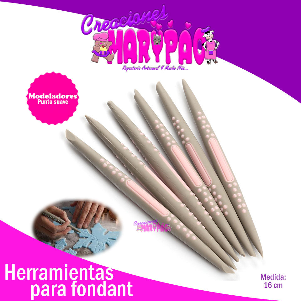 Modeladores Acocadores Silicón Herramientas Fondant - Creaciones Marypao