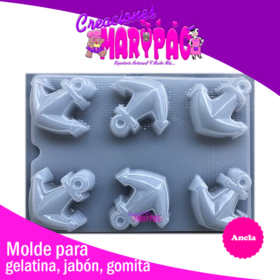 Molde Ancla Gelatina Jabon - Creaciones Marypao