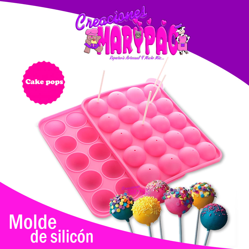 Molde de silicon Cake Pop - Creaciones Marypao