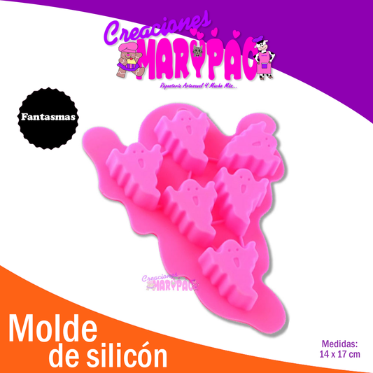 Molde De Silicón Fantasmas Halloween - Creaciones Marypao