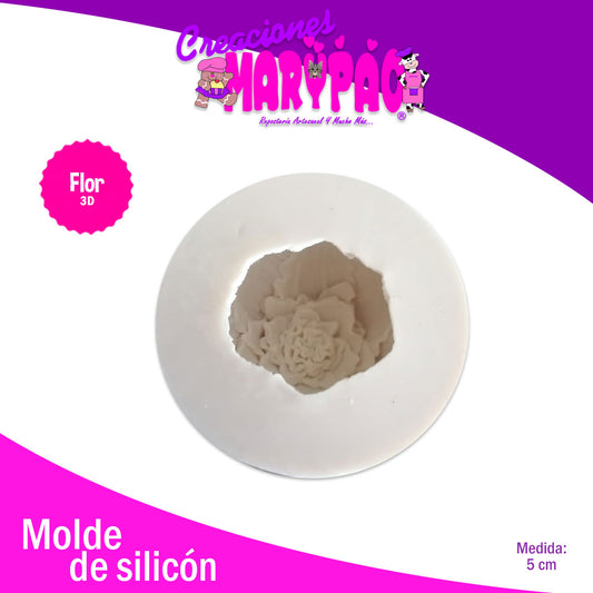 Molde De Silicón Flor 3D