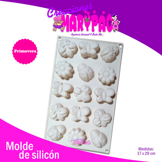 Molde Silicón Primavera - Creaciones Marypao