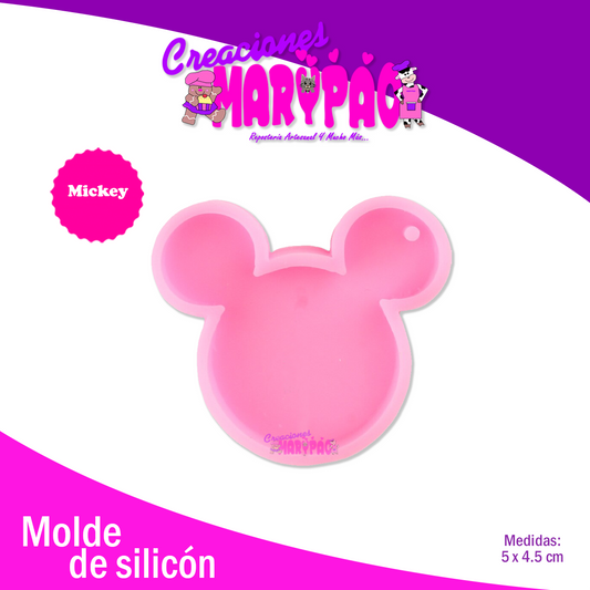 Molde De Silicón Mickey Cara Silueta