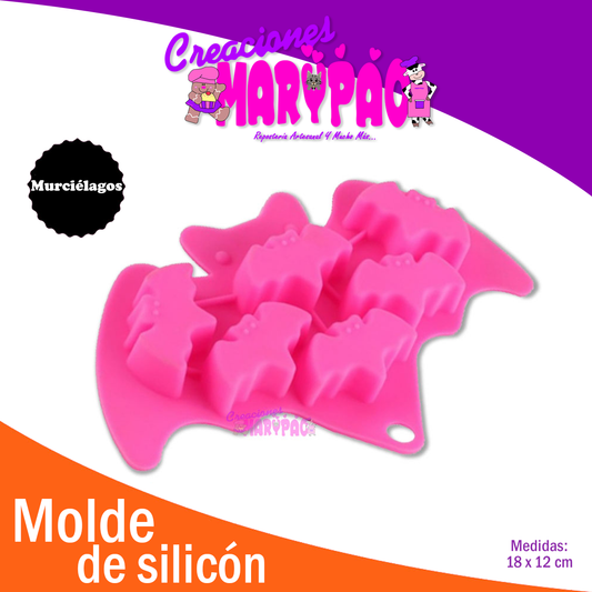 Molde De Silicón Murciélago Halloween - Creaciones Marypao