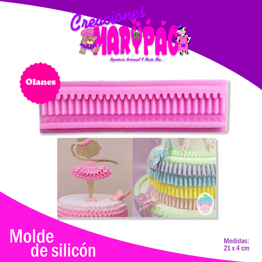 Tapete de Silicon Encajes Vestidos Fondant - Creaciones Marypao