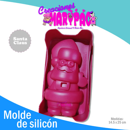 Molde De Silicón Santa Claus Para Pan Navidad - Creaciones Marypao