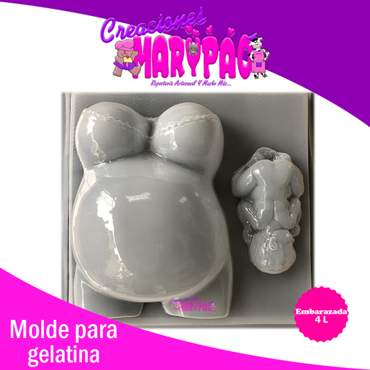 Molde Para Gelatina Embarazada - Creaciones Marypao