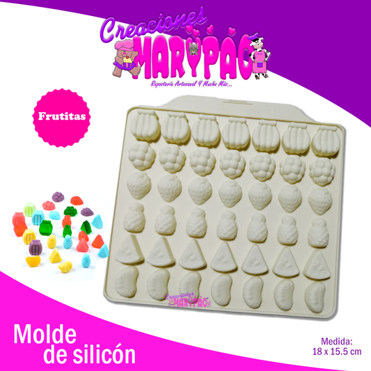 Molde de Silicón Frutas - Creaciones Marypao