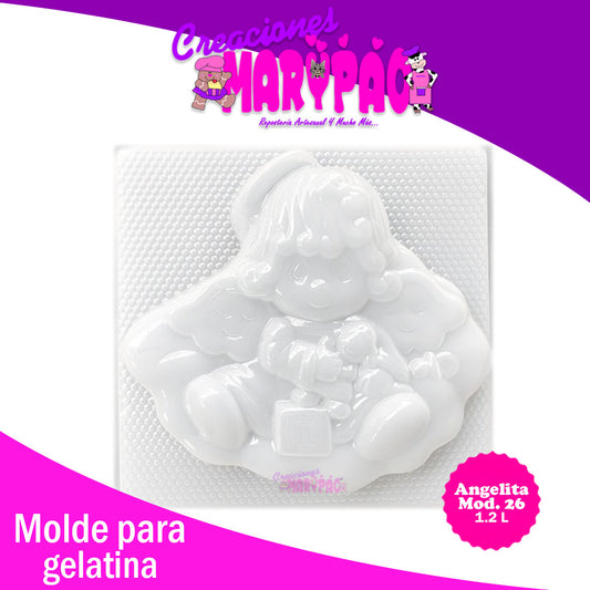 Molde Para Gelatina Angelita Bautizo Comunión Mod.26