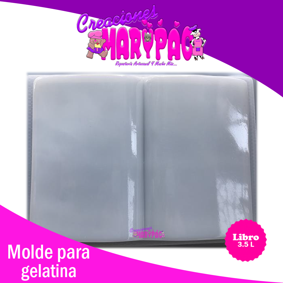 Molde Para Gelatina Libro Para Transfer - Creaciones Marypao