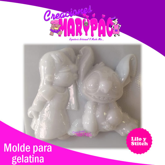 Molde Para Gelatina Lilo y Stitch Jumbo - Creaciones Marypao