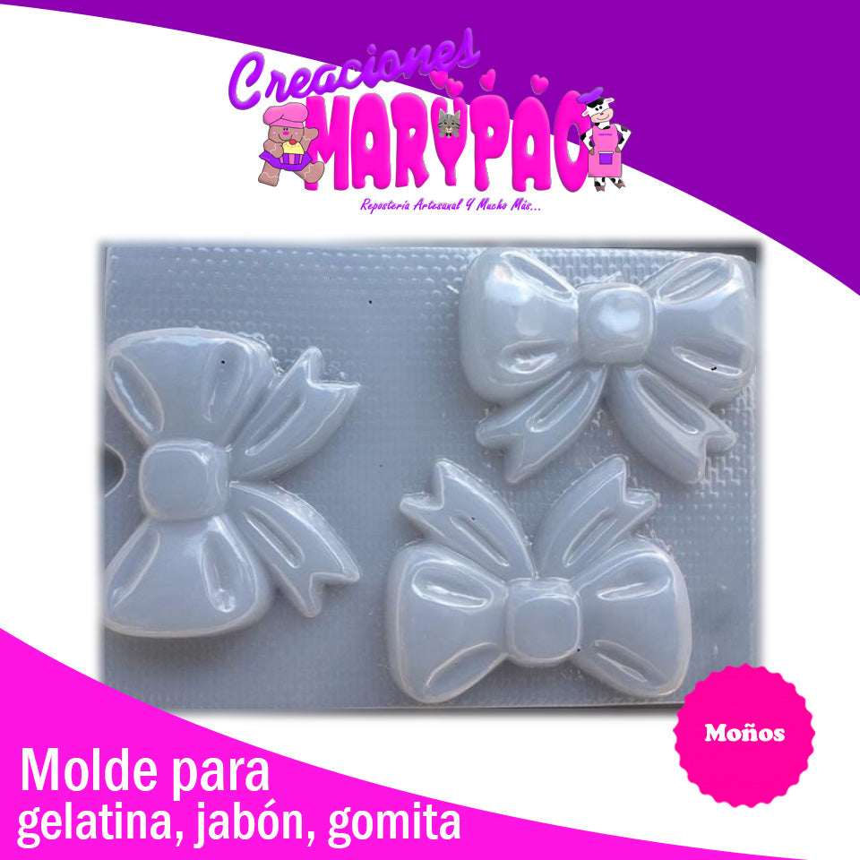 Molde Para Gelatinas Moños - Creaciones Marypao