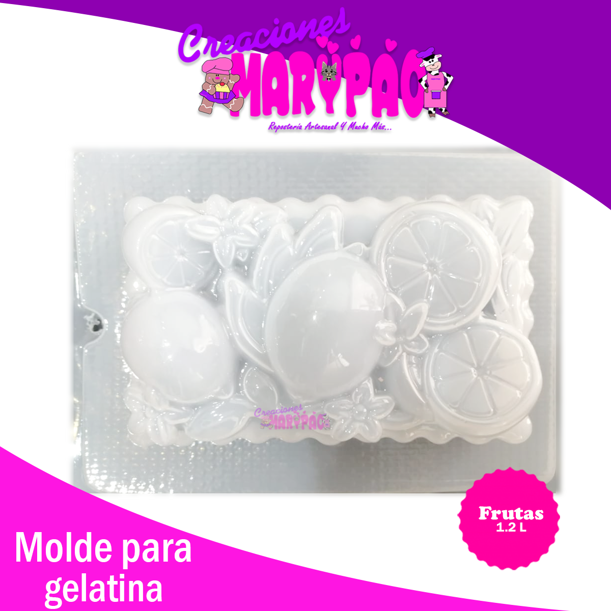 Molde Para Gelatina Frutas 1.2 L