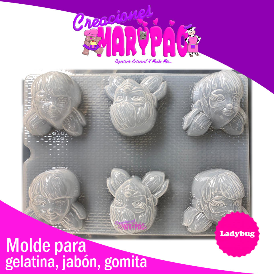 Molde Lady Para Jabón Gomita Gelatina - Creaciones Marypao