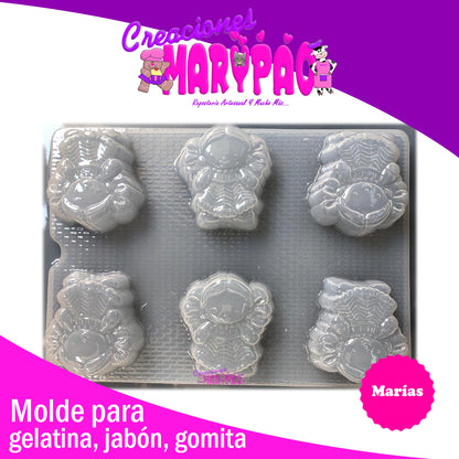 Molde Muñecas Maria Mod 3 Para Jabón Gomita Gelatina - Creaciones Marypao