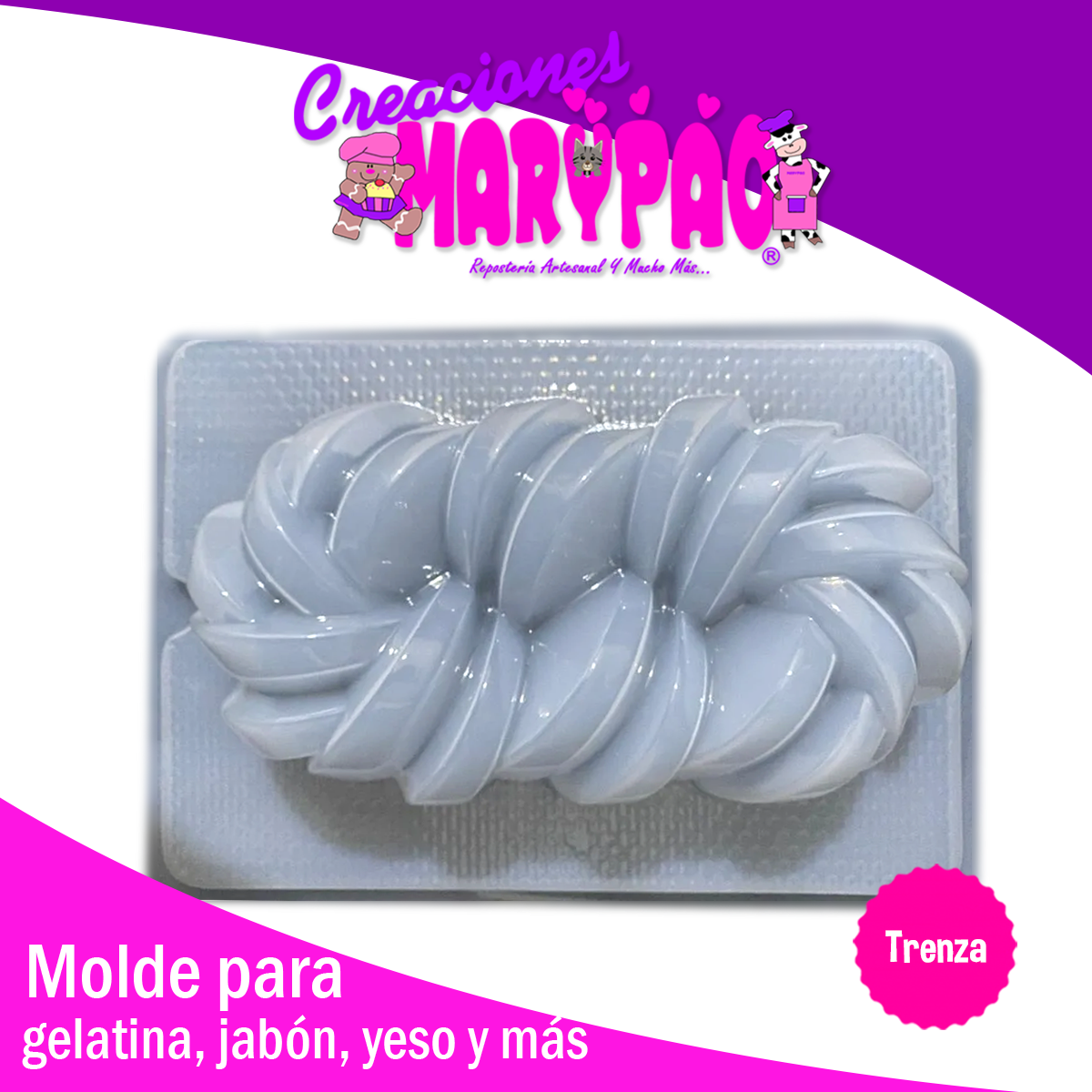 Molde Para Gelatinas Trenza