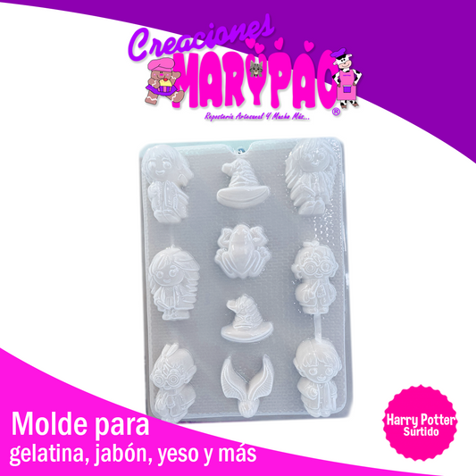 Molde Harry Potter Surtido Gelatinas Figuras de Yeso