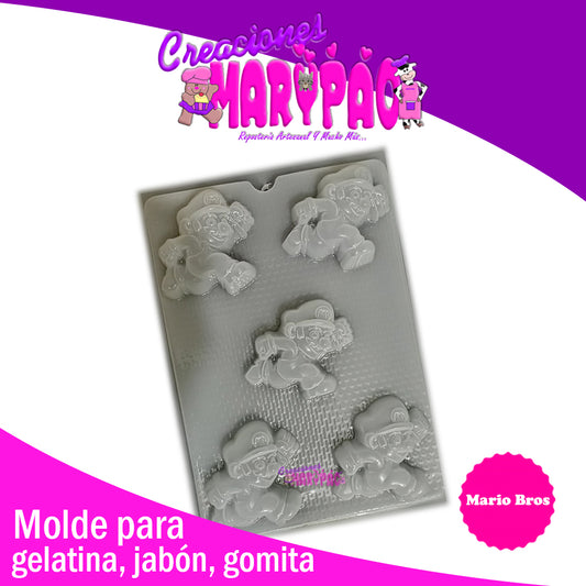 Molde Mario Videojuegos Jabón Chocolate Gomita Gelatina - Creaciones Marypao