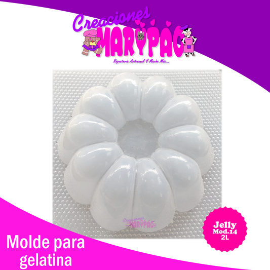 Molde Para Gelatina Jelly Rosca Mod 14 - Creaciones Marypao