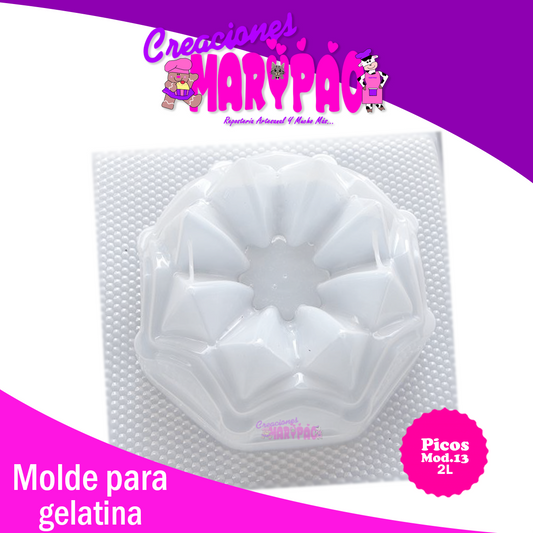 Molde Para Gelatina Picos Rosca Mod 13 - Creaciones Marypao