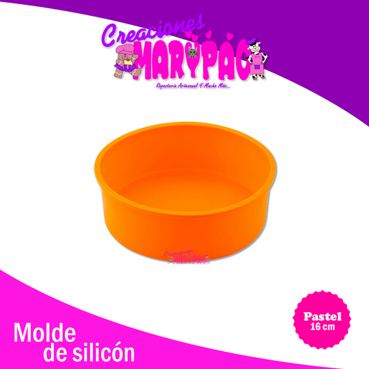 Molde De Silicón Redondo Para Pasteles 16 cm Antiadherente - Creaciones Marypao