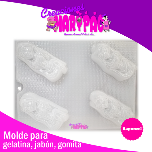 Molde Rapunzel Jabon Gomita Chocolate - Creaciones Marypao