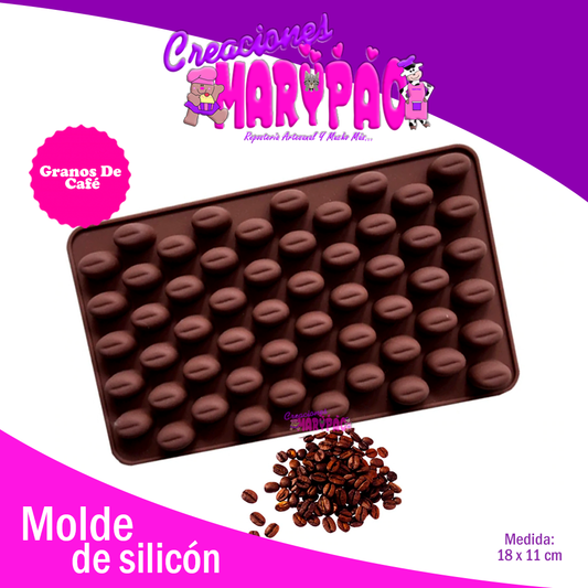 Molde De Silicon Grano de Café - Creaciones Marypao