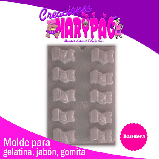 Molde De Bandera De Mexico Fiestas Patrias Gelatina Jabón - Creaciones Marypao