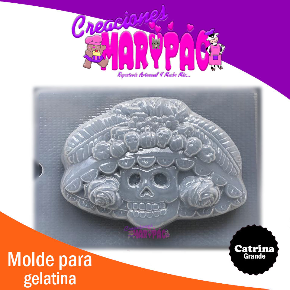 Molde Calavera Catrina Día De Muertos Gomitas Gelatinas - Creaciones Marypao