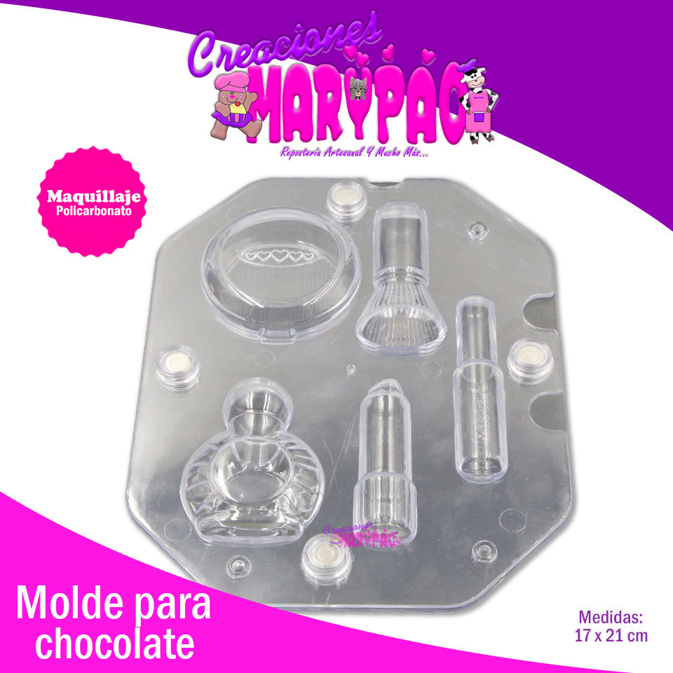 Molde Maquillaje Policarbonato - Creaciones Marypao