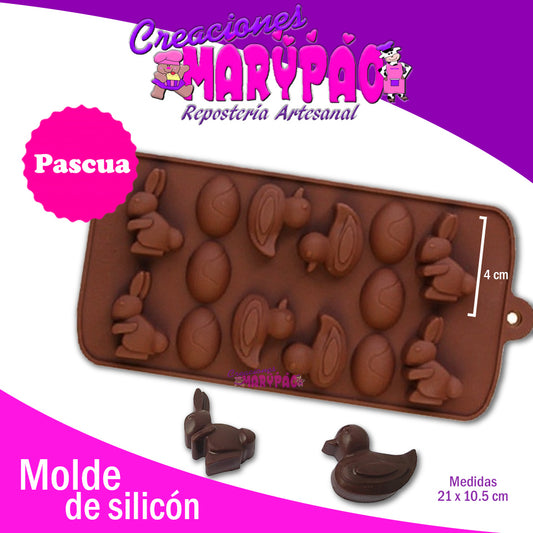 Molde De Silicón De Pascua - Creaciones Marypao