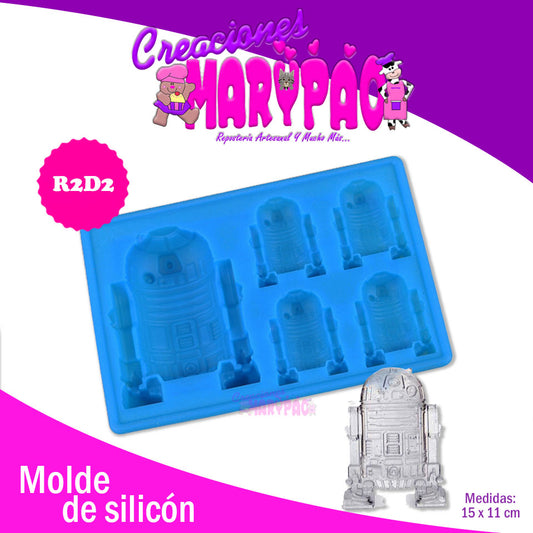 Molde De Silicón R2d2 Robot - Creaciones Marypao