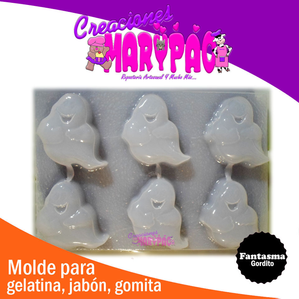 Molde Fantasma Halloween Dia de Muertos Chocolate Gomita Gelatina - Creaciones Marypao