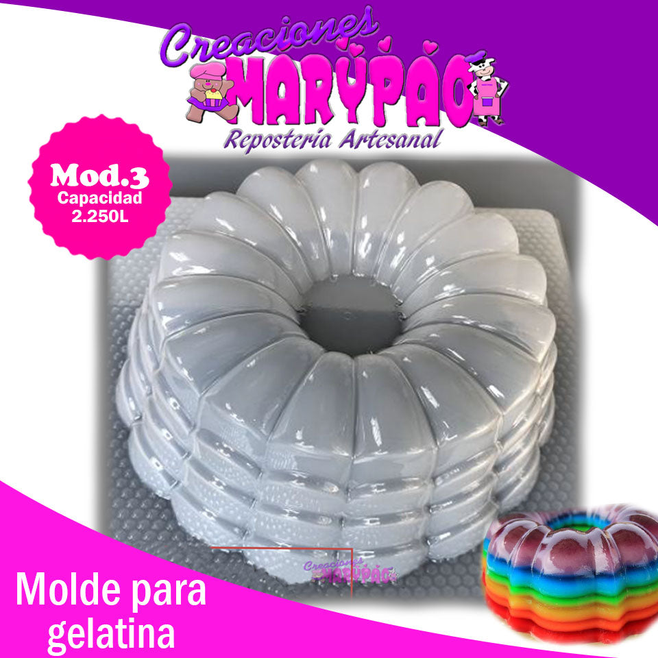 Molde Para Gelatina Arcoiris - Creaciones Marypao