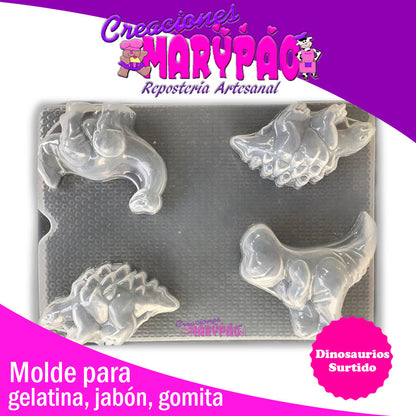 Molde Dinosaurios Surtido - Creaciones Marypao