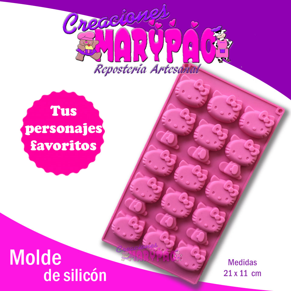 Molde Silicón Gatita - Creaciones Marypao