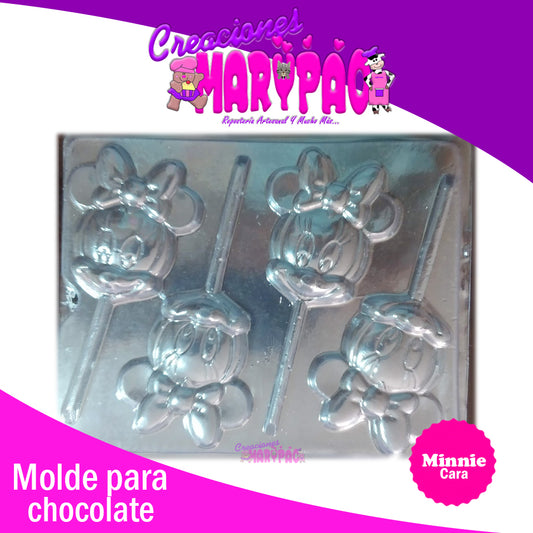 Molde Minnie Mouse para Chocolate - Creaciones Marypao